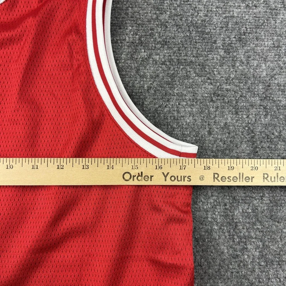 Adidas Tank Jersey‎ Boys Large Red Originals Trefoil Logo Mesh Basketball Top
